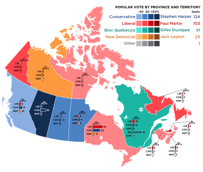 Canada 2006 federale verkiezingen.svg