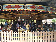 The park includes a vintage 1907-vintage carousel made by the Dentzel Carousel Company, one of 150 that remain in operation. Centreville Carousel.jpg