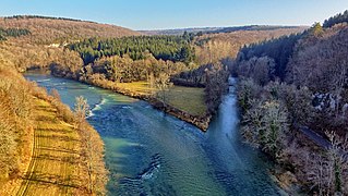 Confluence du Lison avec la Loue à Châtillon-sur-Lison.