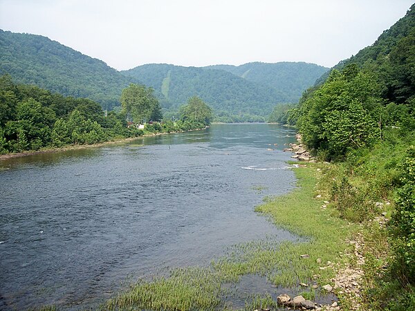 The Cheat River at Rowlesburg, West Virginia