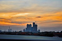 Ciputra World distant from Ahmad Yani Flyover 2015.jpg