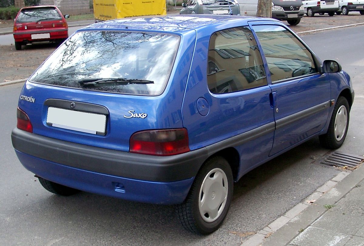 Cambiable telegrama podar Archivo:Citroen Saxo rear 20080403.jpg - Wikipedia, la enciclopedia libre