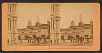 City Hall and John Wanamaker's "Grand Depot" at 13th & Market Sts., Philadelphia.