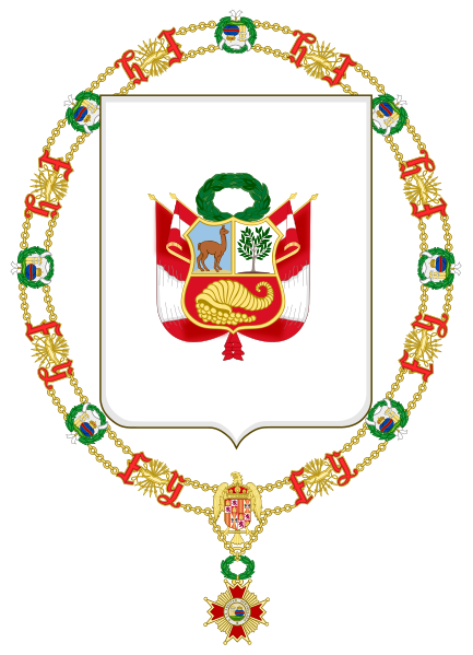 File:Coat of Arms of Juan Velasco Alvarado (Order of Isabella the Catholic).svg