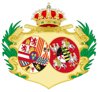 Escudo de la reina María Amalia de Sajonia (1759 - 1760)