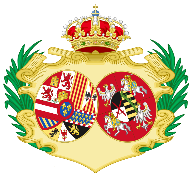 File:Coat of Arms of Maria Amalia of Saxony, Queen Consort of Spain.svg