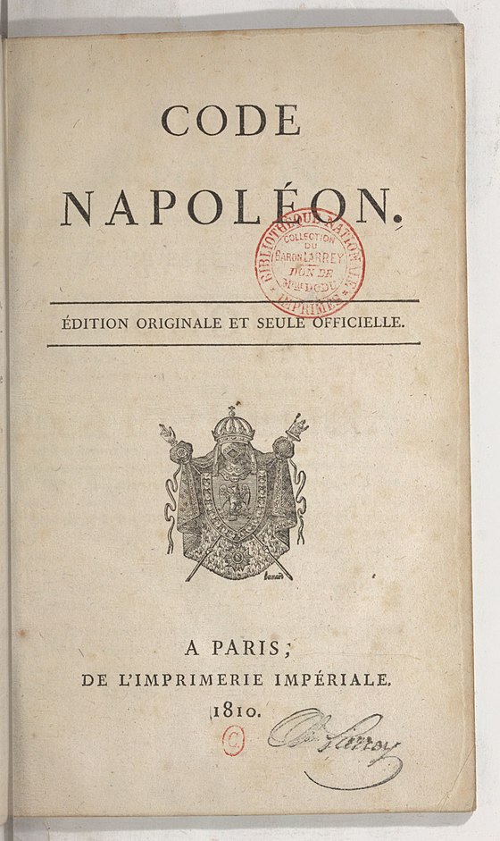 Реферат: Уголовный кодекс Франции 1810 года