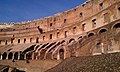 Interior of the Colosseum in Rome.