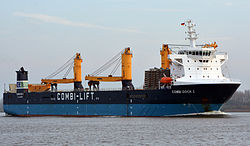 The Combi Dock I on the Elbe near Wedel