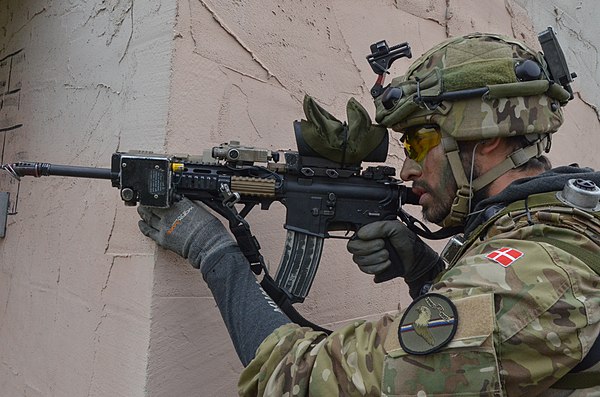 A Danish soldier at Combined Resolve III, 2014