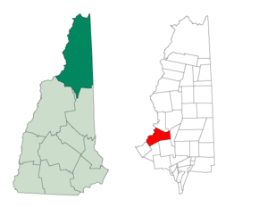 Poziția localității Lancaster, New Hampshire