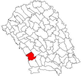 Местоположение в окръг Ботошани