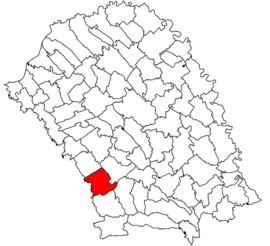 Botosani okrugidagi joylashuv