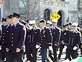 Crowd marching