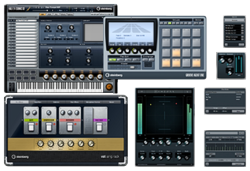 top: Software instruments, and
bottom: Software effect processors
on Cubase 6 Cubase 6 feature - software instruments and software effects.svg