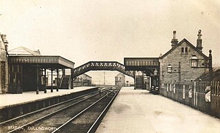 <span class="mw-page-title-main">Cullingworth railway station</span> Disused railway station in West Yorkshire, England