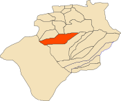 Localização da comuna de Igli dentro da província de Bechar