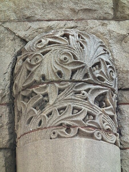 Foliage with dragon head