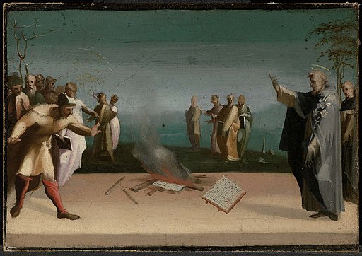 Domenico Beccafumi (Domenico di Giacomo di Pace) - Saint Dominic and the Burning of the Heretical Books - 50.861 - Museum of Fine Arts