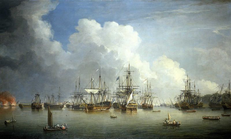 File:Dominic Serres the Elder - The Captured Spanish Fleet at Havana, August-September 1762.jpg