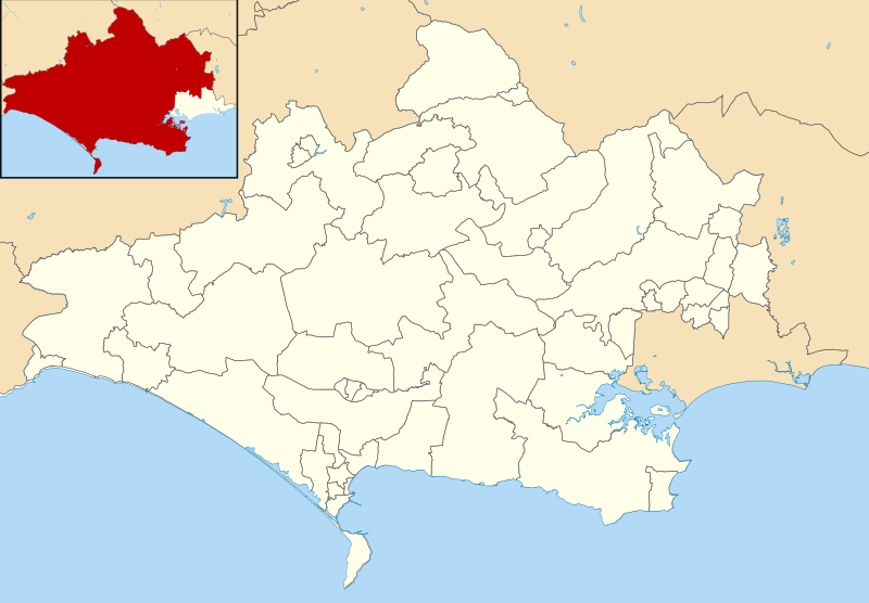 File:Dorset UK electoral ward map 2019 (blank).svg