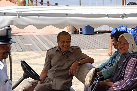 Former Malaysian Prime Minister Mahathir Mohamad is known for his safari suits[9]