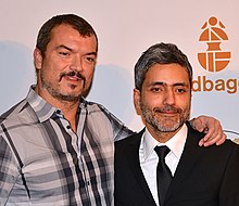 Dragomir Mrsic and Babak Najafi at the 48th Guldbagge Awards.