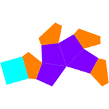 Dual gyroelongated square pyramid net.png