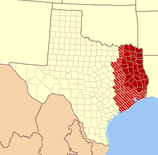 East Texas cultural, geographic and ecological area in the US federated state of Texas
