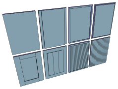 On the first glance, some slab doors may look like panel doors.