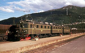 El 12 als 3-Sektrionslokomotive, Narvik, 1970