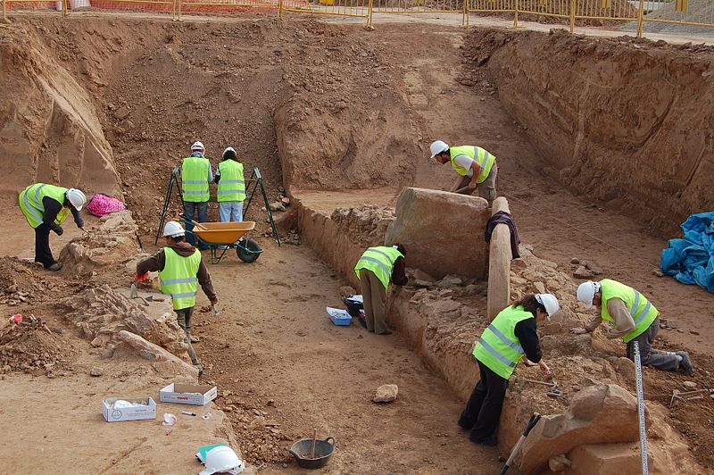 Excavation in Lleida, Spain