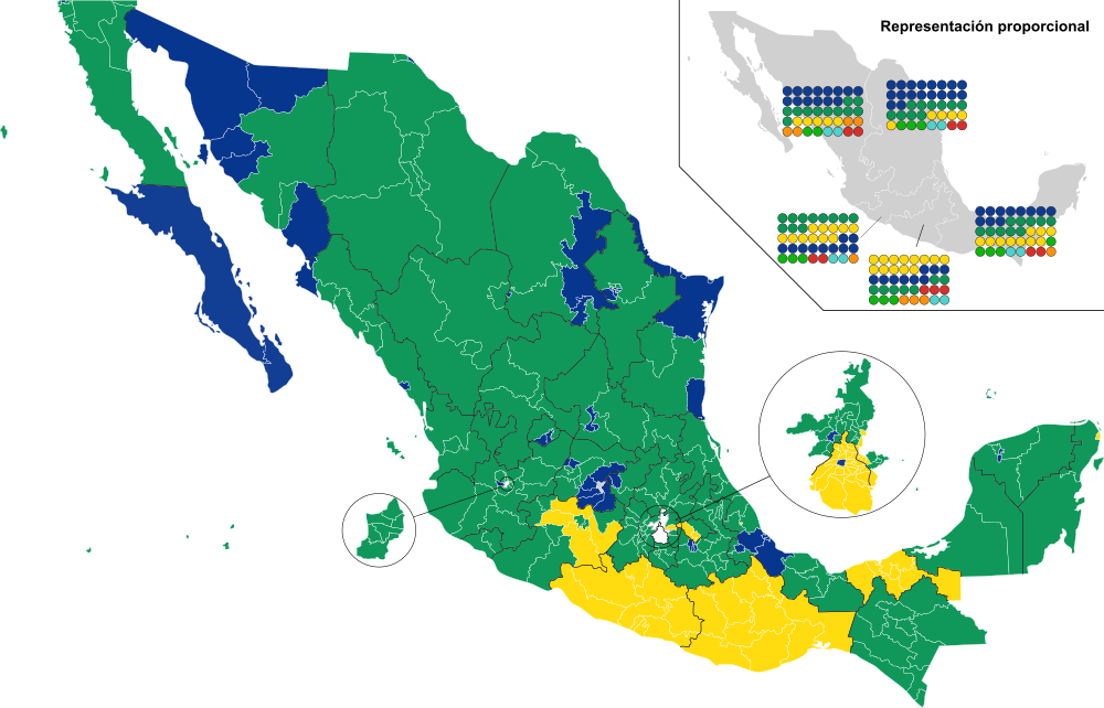 Eleições legislativas do México de 2012 por distrito federal.svg