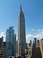 Die Empire State-gebou in New York Stad.