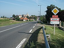 Zufahrt über Nationalstraße 209