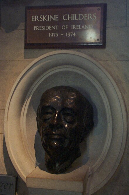 Memorial to Erskine Childers in St. Patrick's Cathedral