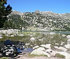 Català: Estany de Malniu (Cerdanya) (Meranges). Estanys i llacs d'alta muntanya. This is a a photo of a wetland in Catalonia, Spain, with id: IZHC-18001504 Object location 42° 28′ 19.92″ N, 1° 47′ 29.4″ E  View all coordinates using: OpenStreetMap