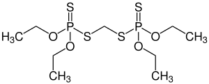 Structural formula of ethion