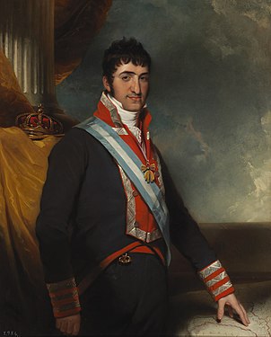 Retrato del rey Fernando VII de España, atribuido a William Collins. 1814.