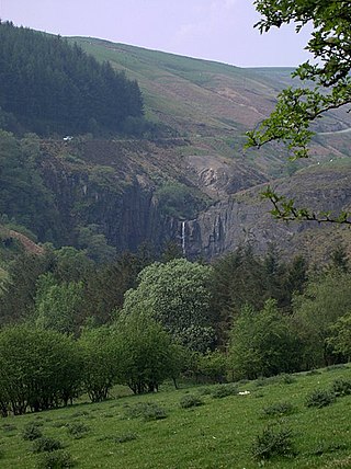 <span class="mw-page-title-main">Ffrwd Fawr Waterfall</span> Waterfall in Powys, Wales