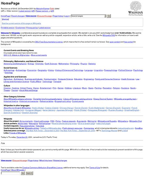 File:First preserved Main Page of Wikipedia.jpeg