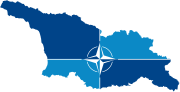 Thumbnail for File:Flag map Georgia-NATO.svg