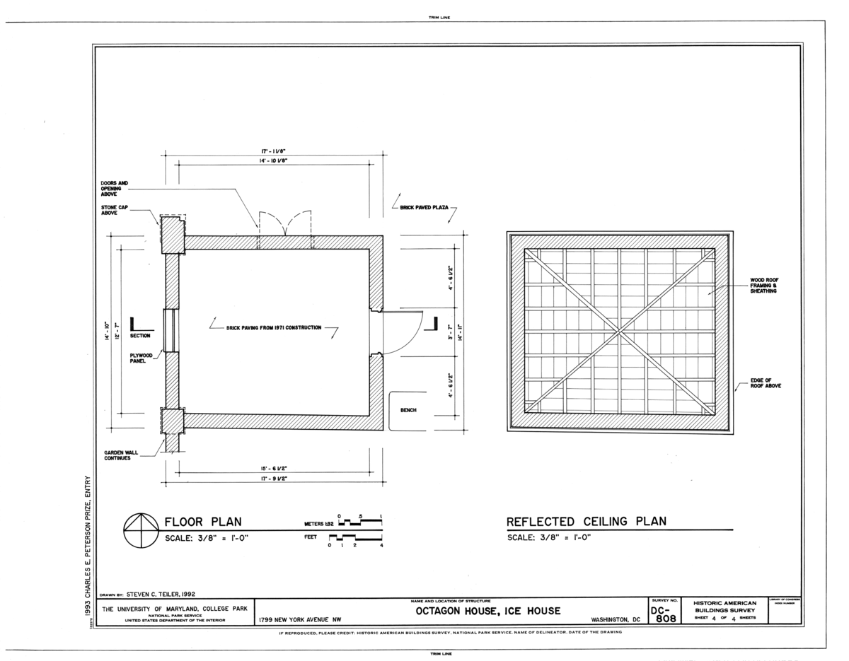 File Floor Plan And Reflection Ceiling Plan Octagon House