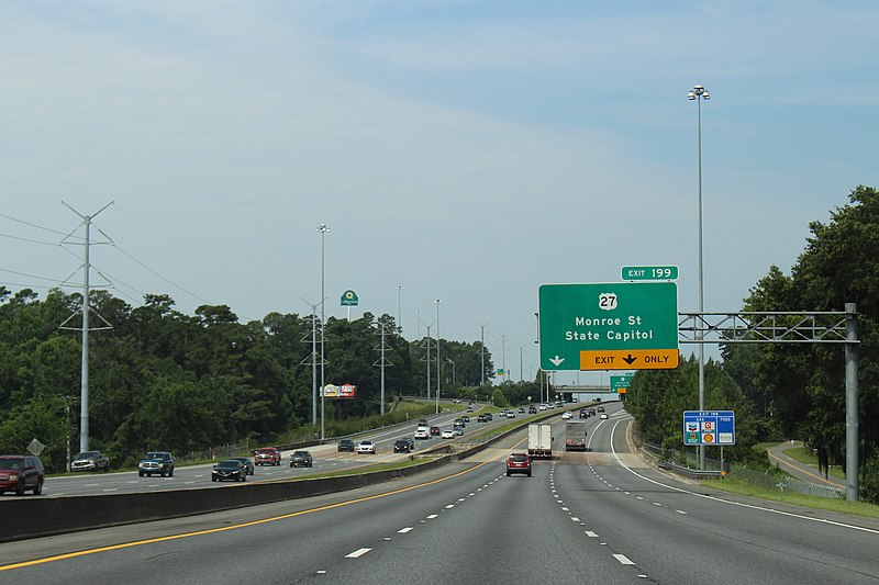 File:Florida I10wb exit 199 exit only.jpg