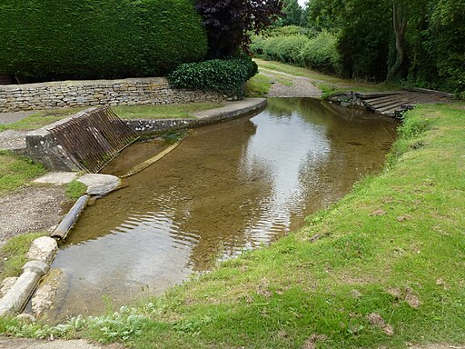 Ford and damaged bridge in Nassington - geograph.org.uk - 4579687