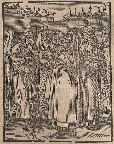 Jewish Kabbalists portrayed in 1641; woodcut on paper. Saxon University Library, Dresden.