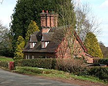 Fountain Cottages, Peckforton, are typical estate cottages built in around 1860 for Lord Tollemache.