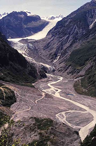 <span class="mw-page-title-main">Fox Glacier</span> Glacier in the Southern Alps, New Zealand