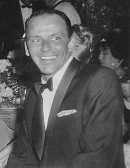 Frank Sinatra spent 14 weeks at the top of the UK Album Chart during the 1950s, longer than any other artist. Frank Sinatra laughing.jpg