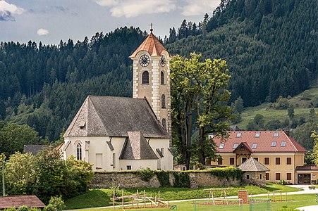 Parish church Saint George in Obermuehlbach #70, municipality Frauenstein, district Sankt Veit, Carinthia, Austria, EU